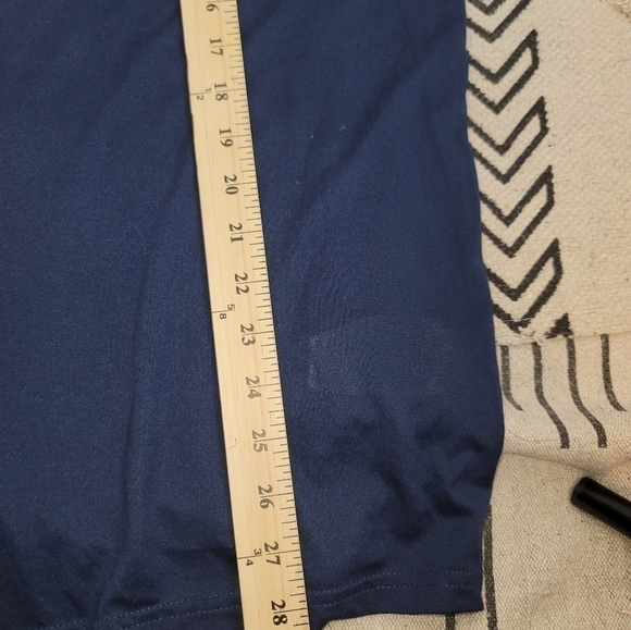 NIKE DRI FIT DARK BLUE SHORT SLEEVE SHIRT, SZ LARGE - Picture 8 of 8